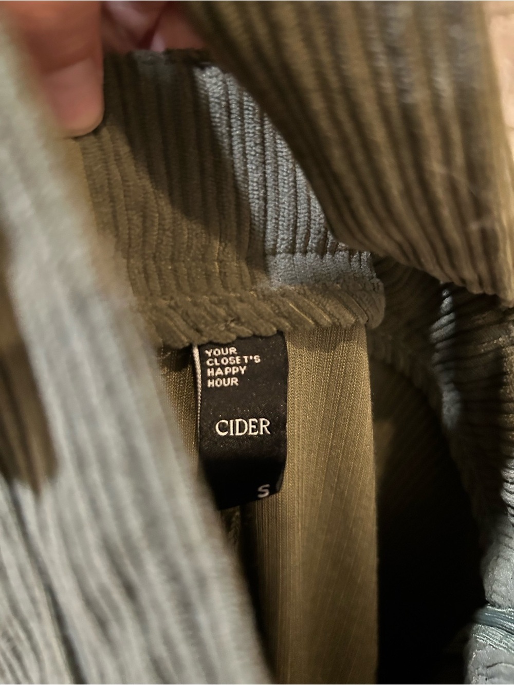 Cider Olive Green Corduroy Overalls EUC - Picture 2 of 3
